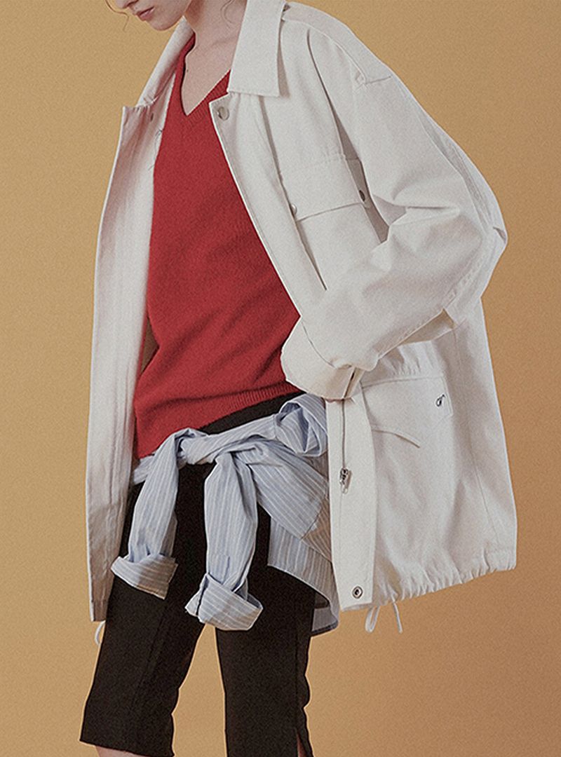 WITHOUTSUMMER（ウィズアウトサマー）の「City work jacket_ivory（Jackets/Outerwear）」