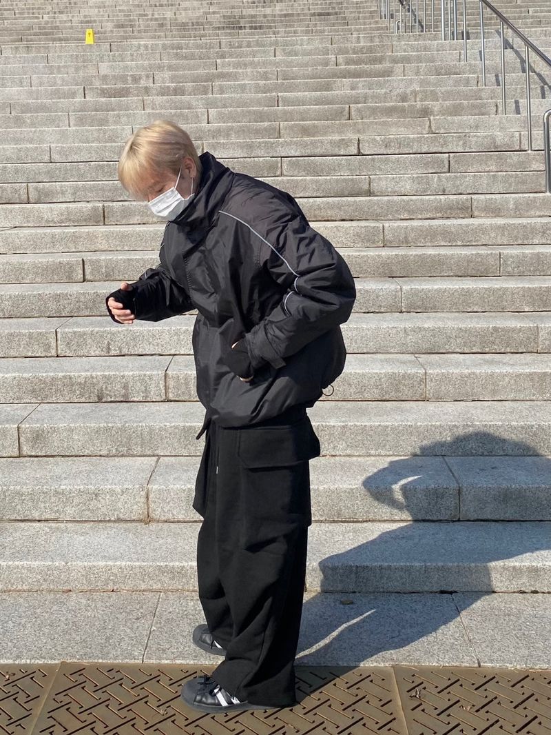 Flicker Cargo Sweat Balloon Pants 2C