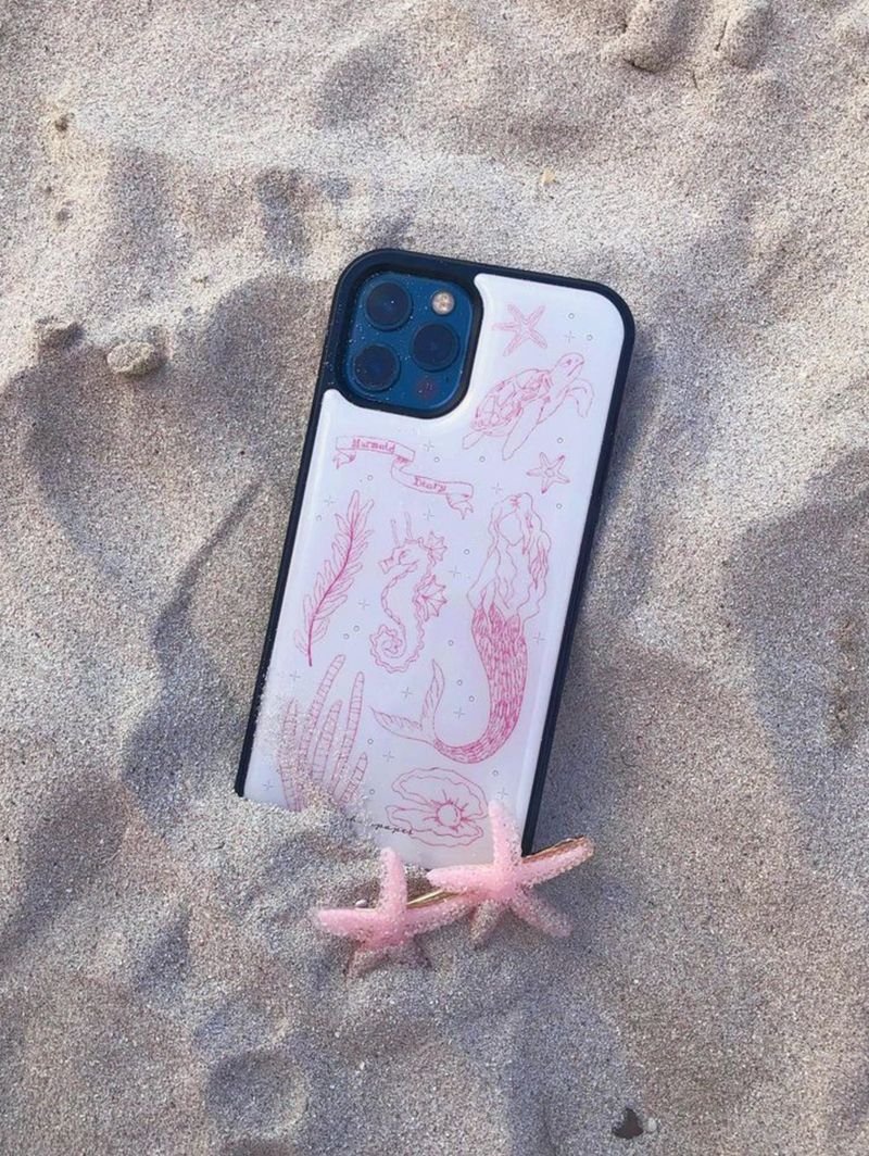 EPOXY BUMPER CASE / MERMAID DIARY PINK