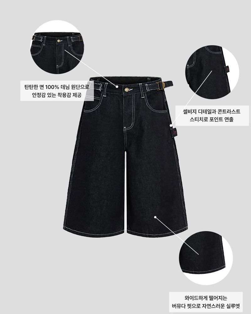 Kyle Selvedge Bermuda Denim Pants