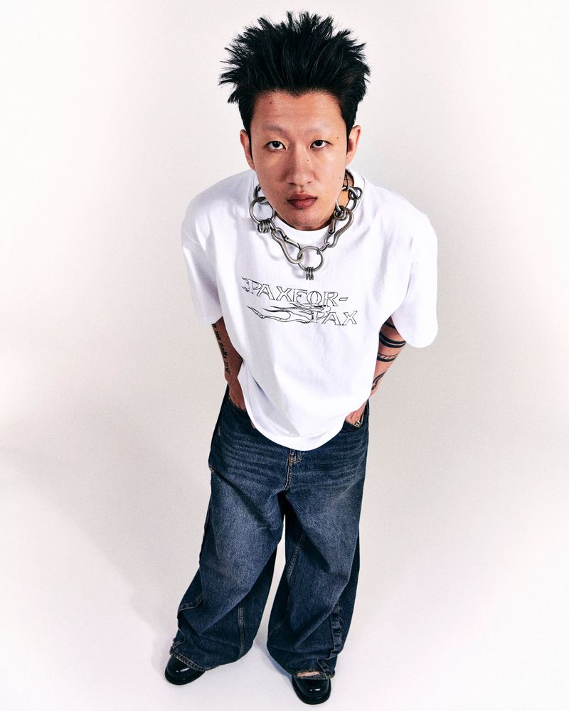 PAX ロゴオーバーサイズTシャツ