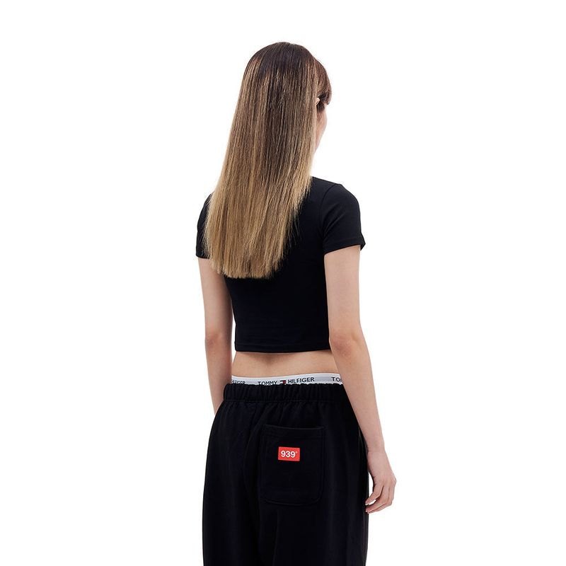 939 LOGO CROP TOP (BLACK)