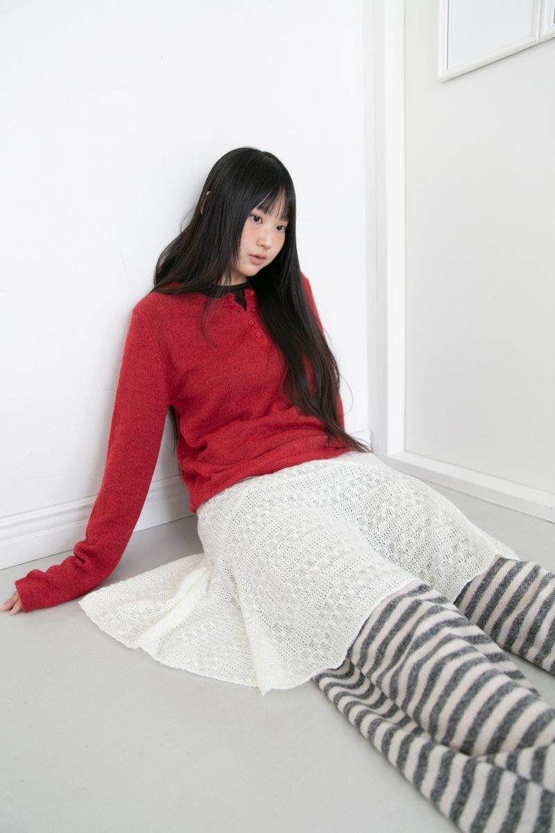 omoosoohy（オムスヒ）の「henley neck natural knit(3colors)（Tops）」