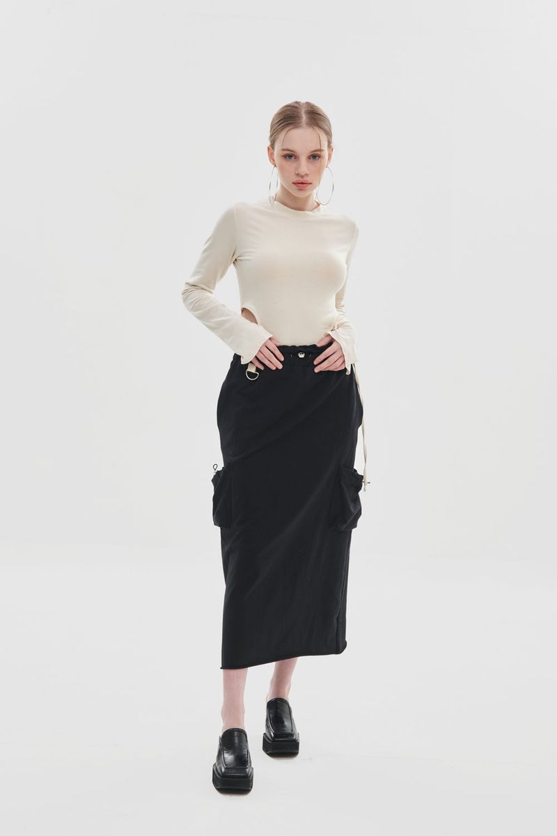 POCKET LONG SKIRT