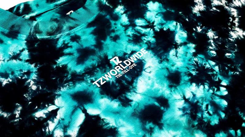 TZ TIE-TILL-DYE - GREEN & BLACK