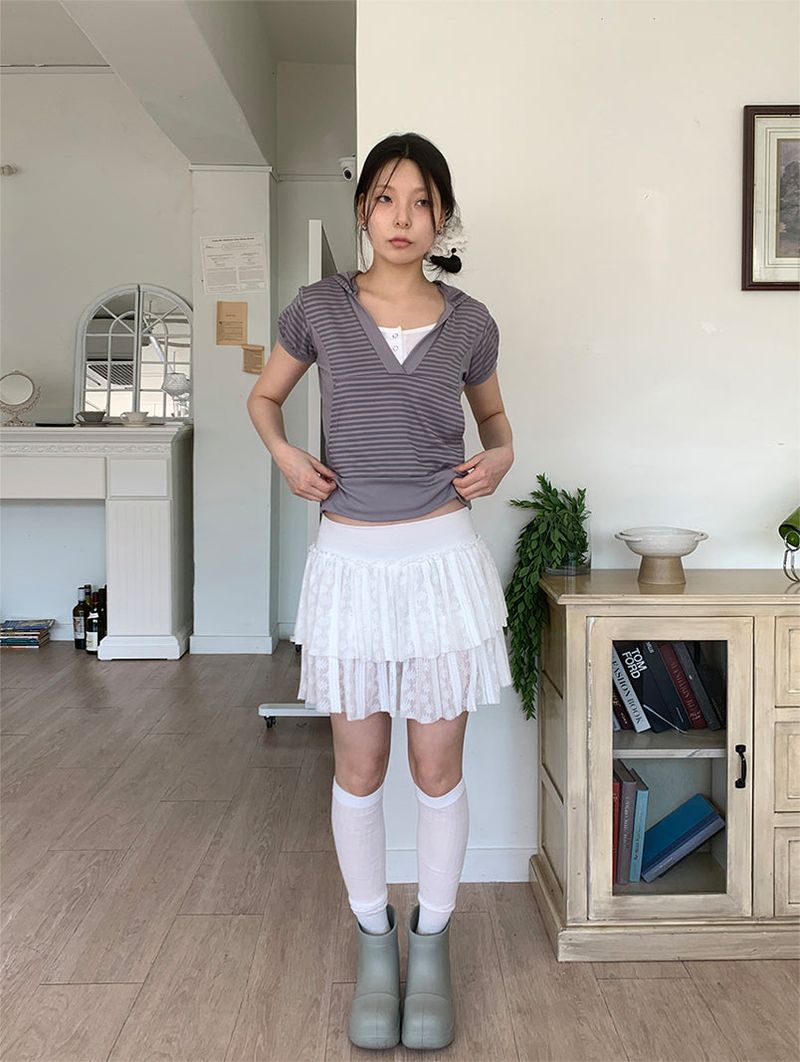 HAZY STRIPE HOODIE (2C)