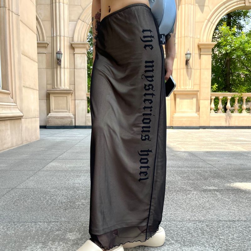 THE MYSTERIOUS HOTEL（ザ ミステリアス ホテル）の「HOLIDAY MESH LONG SKIRT（Skirts）」