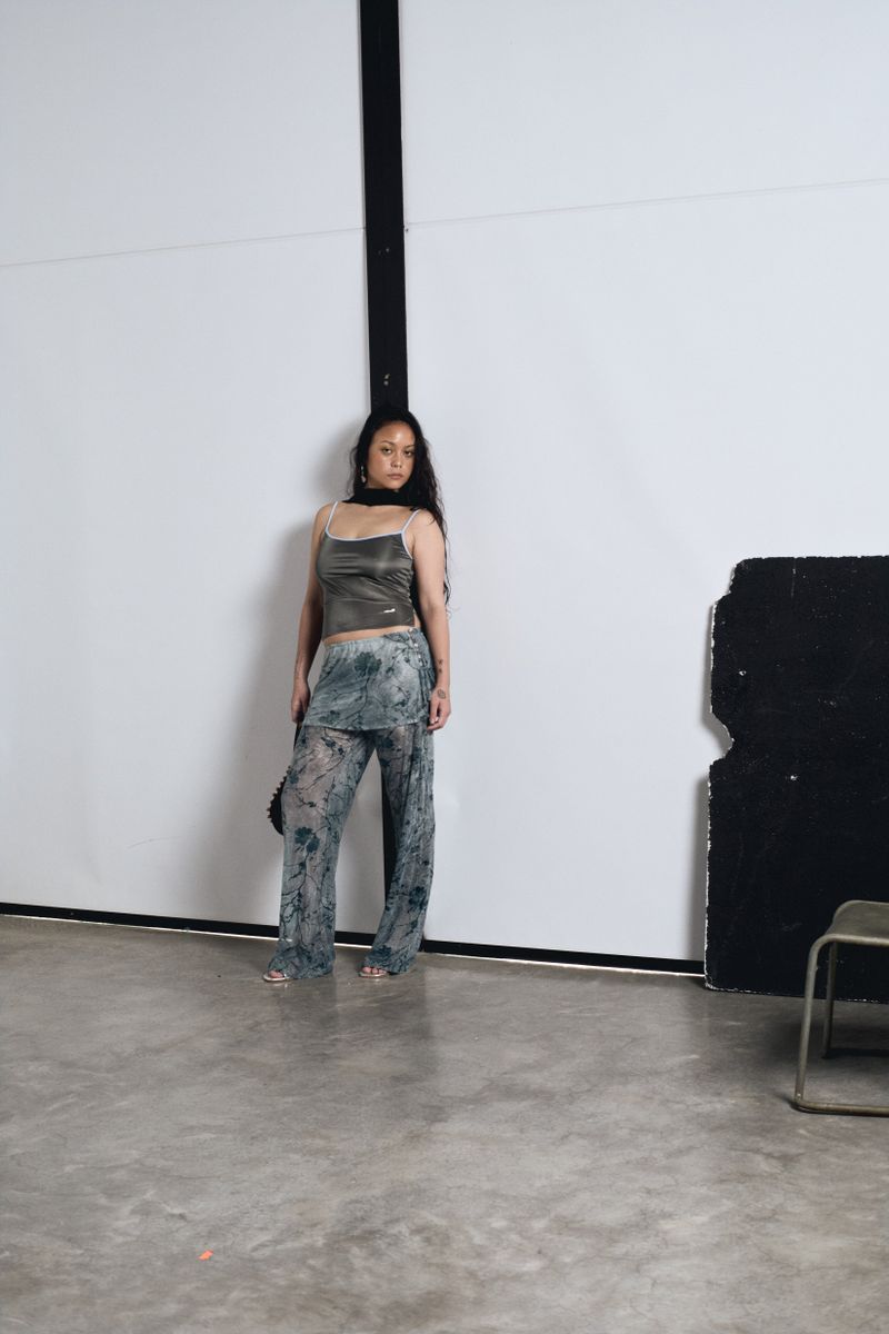 LACE APRON TROUSERS