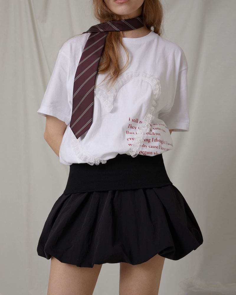 Fazed(フェイズド)の「Folding puff skirt / black(Skirts)」