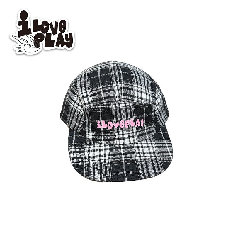 loveplayshop（ラブプレイショップ）の「loveplayshop チェック柄のアメリカンスタイルのストリートスケートボード用つばの広い帽子（帽子）」
