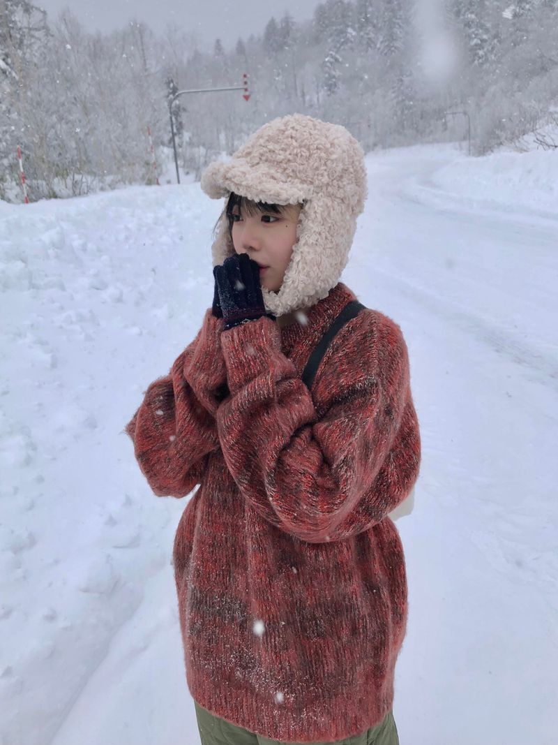 Fable snow melange knit
