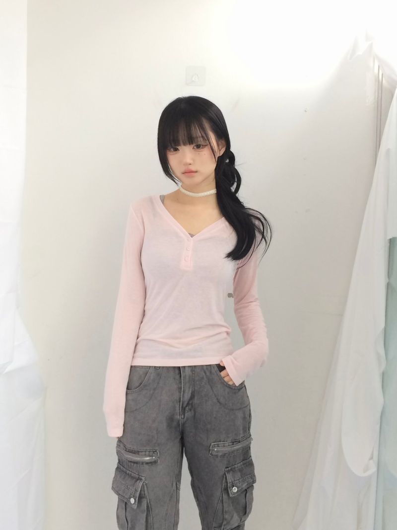 V cut light button t
