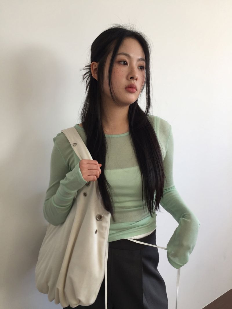 Leti Eyelet Shirring Bag (2color)