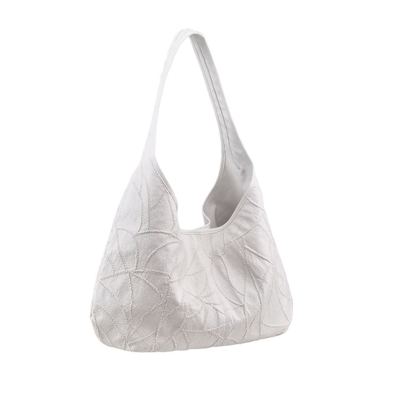 MADE_Big Curve Stitch Tote Bag / Plain white