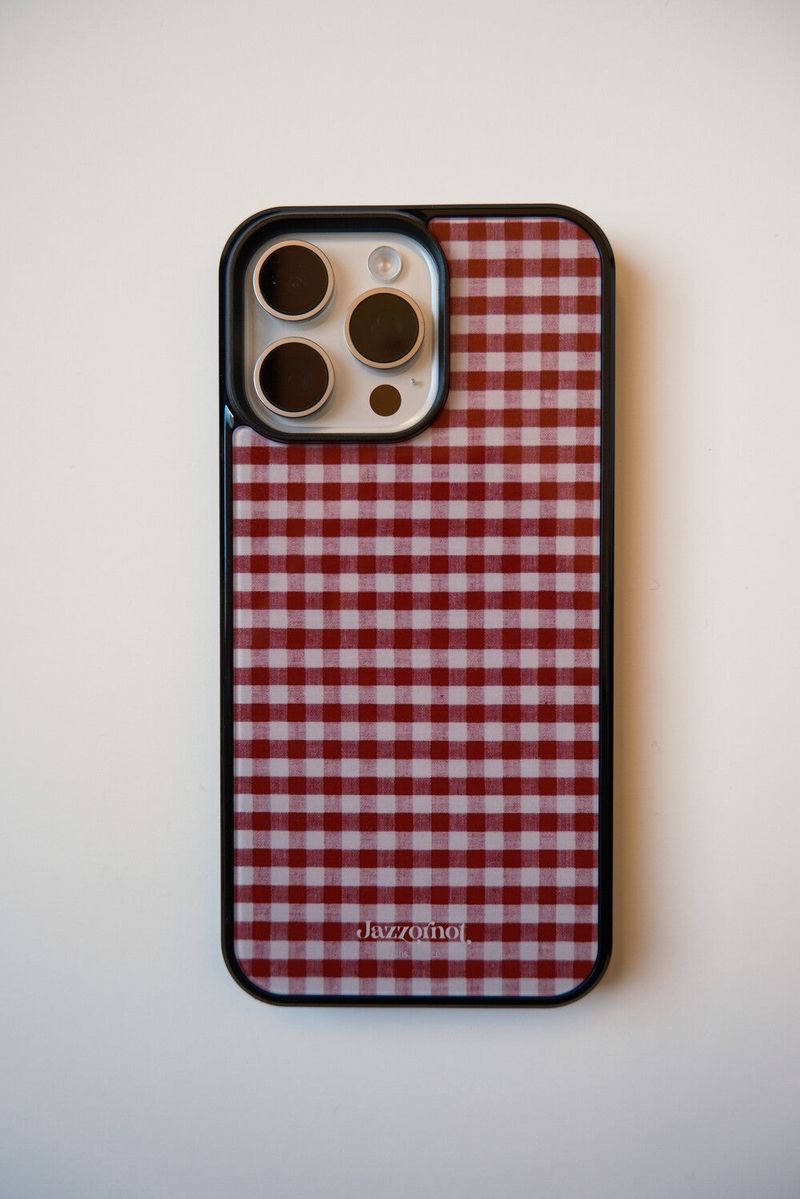 French Red Case & Navy Wallet Magsafe Set.