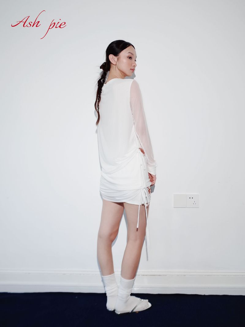 Drawstring skirt
