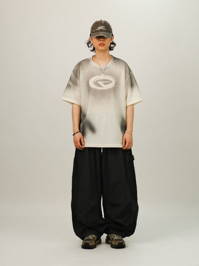 EN Rip-stop Carpenter Banding Parachute Pants