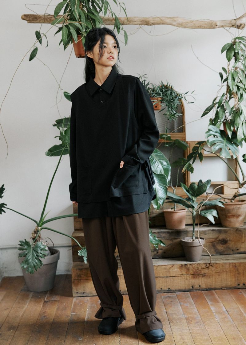 unisex shirts vest black