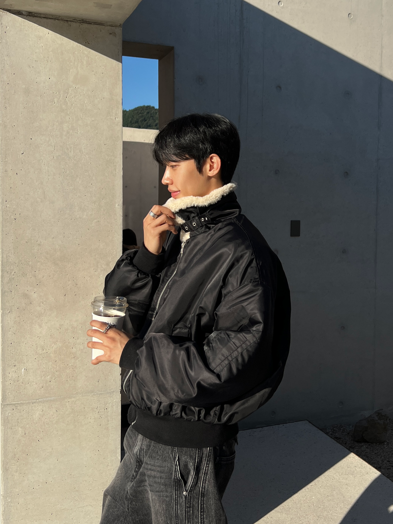 Cropped Aviator Mustang Jacket (2 colors)