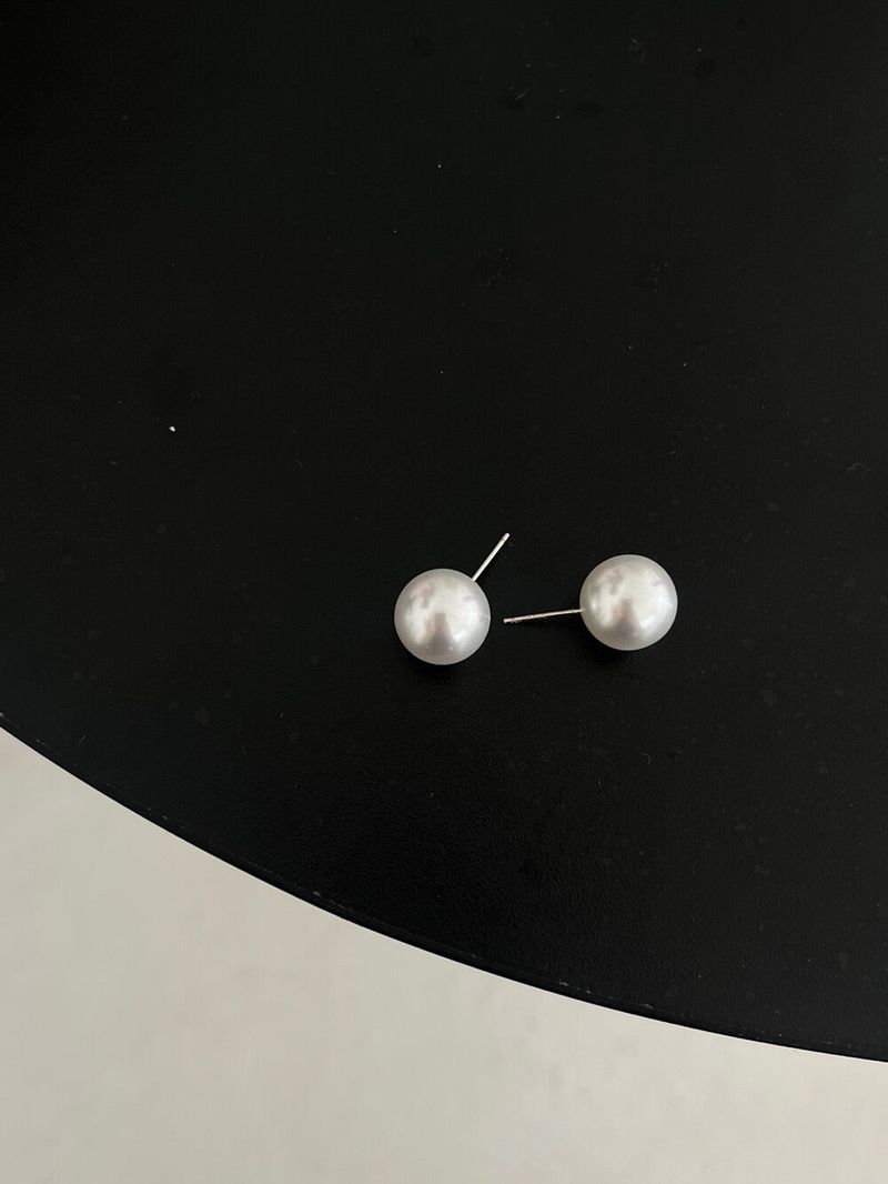 (silver925) 12mm Pearl earrings