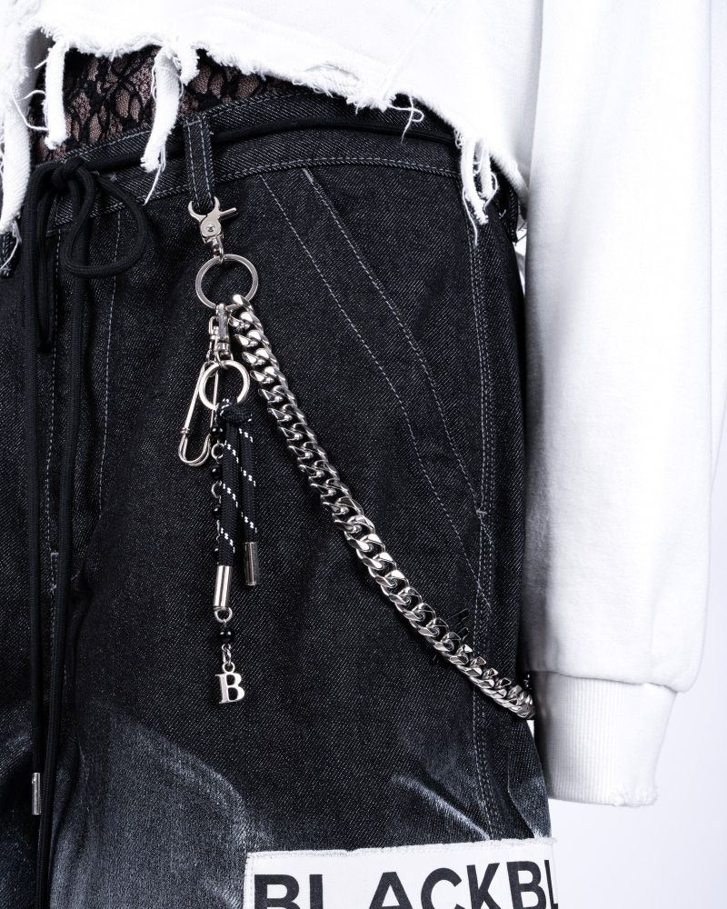 BBD Key Ring B Logo Pants Chain (Silver)
