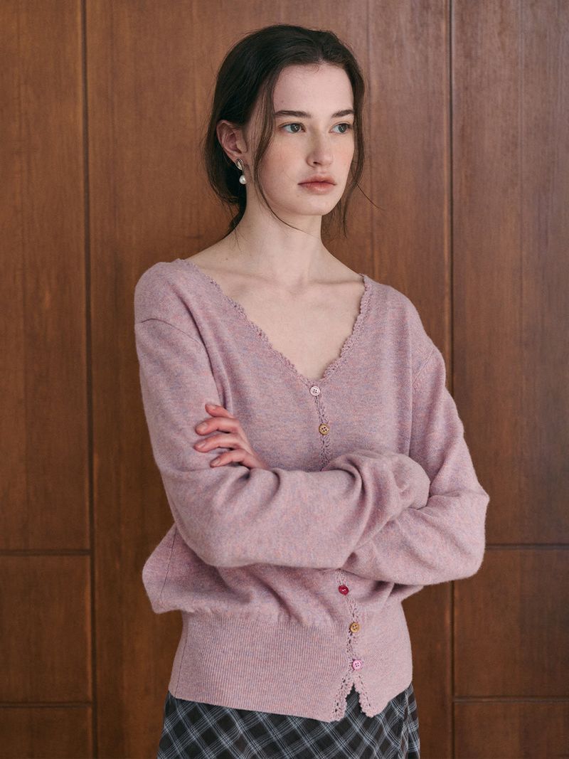 SALENA wool v neck cardigan