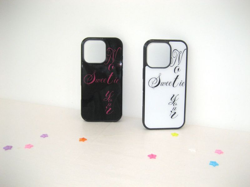 [MADE] not your sweetie glass bumper case(white)