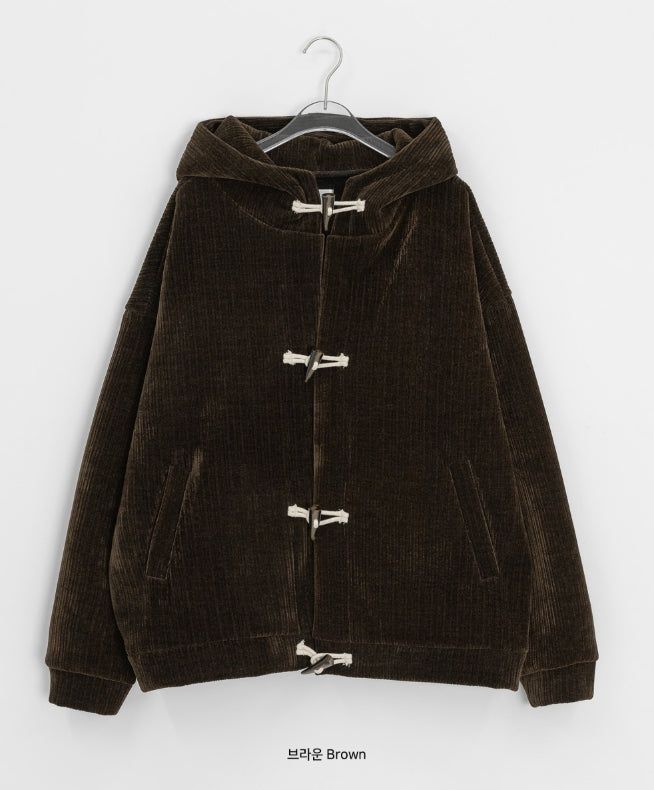 Beamcats Duffle Corduroy Brushed Hood Jacket