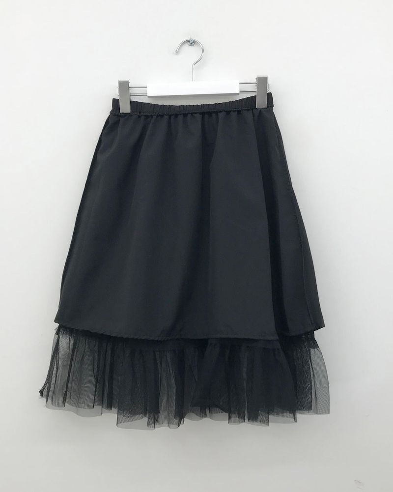 Verde chiffon skirt (3color)