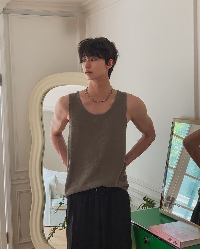 2PLAN（ツープラン）の「Soft Rib Sleeveless Knit（Tops）」