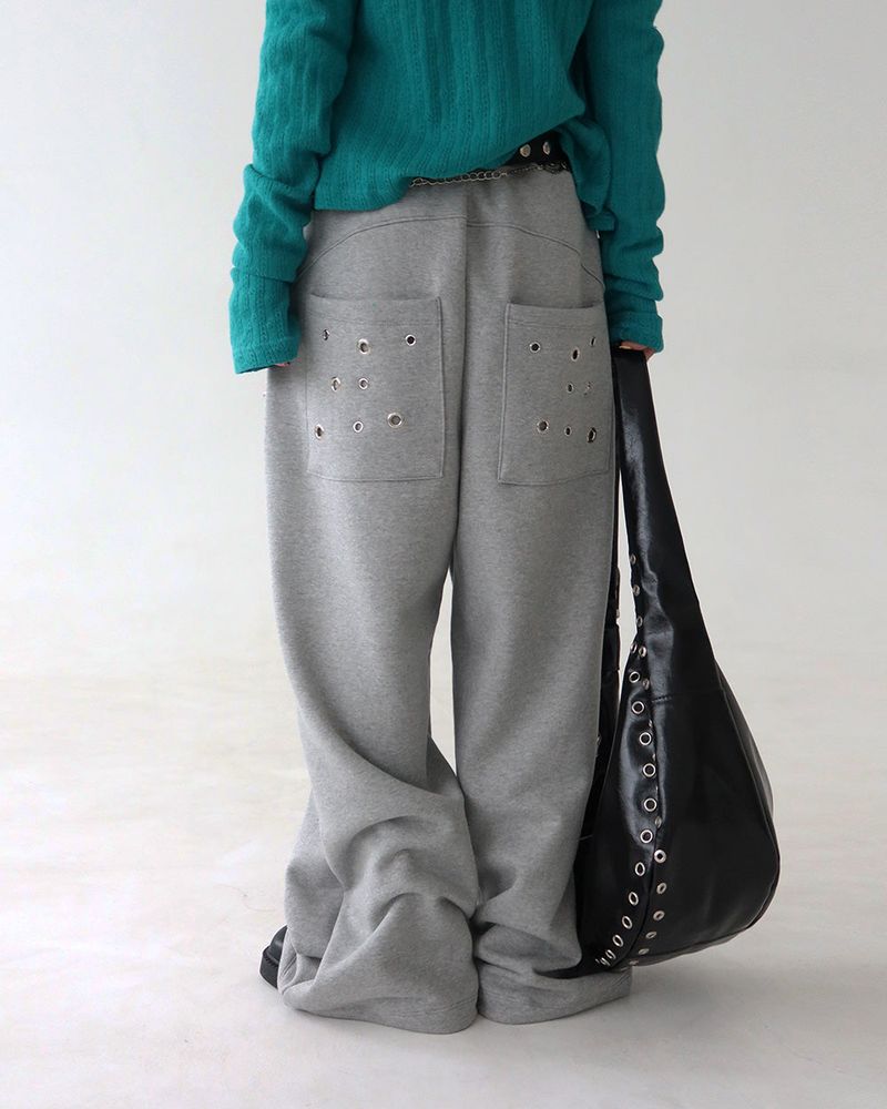Delight-J（ディライトジェイ）の「Punching eyelet string wide pants（Pants）」
