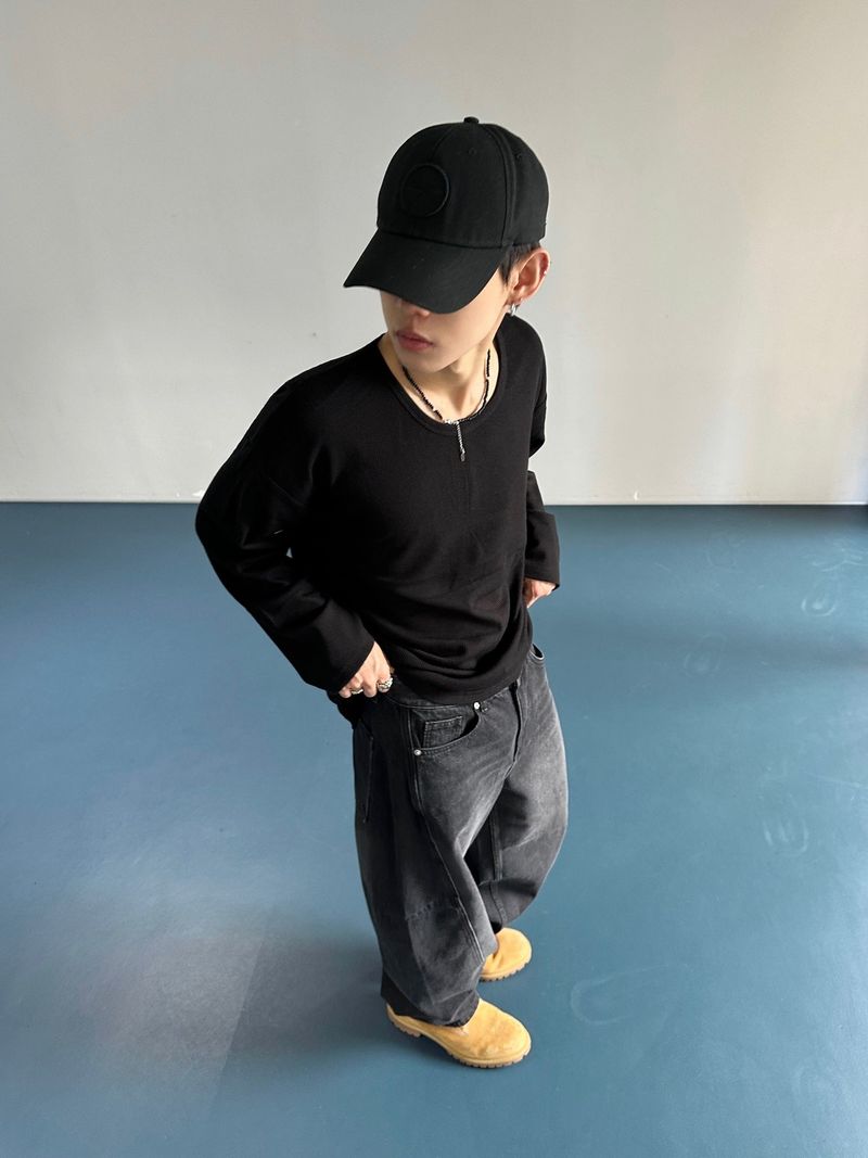 Module Basic Waffle Uniqlo Long Sleeve 4C