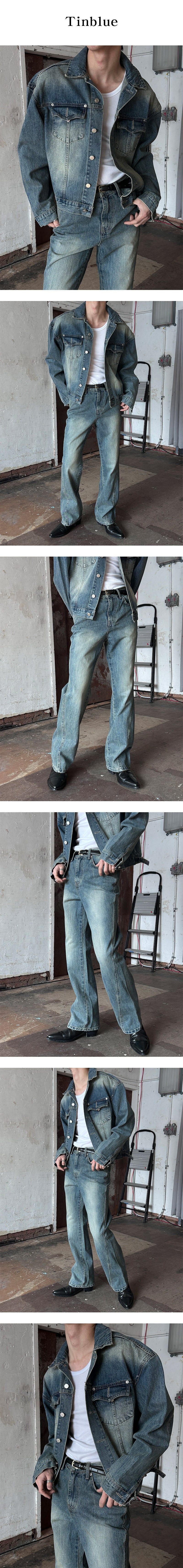  [S/S] Curve flare denim pants(2color)