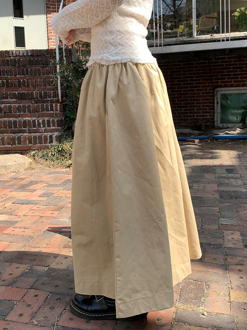 FEVER FLARE MAXI SKIRT (4C)
