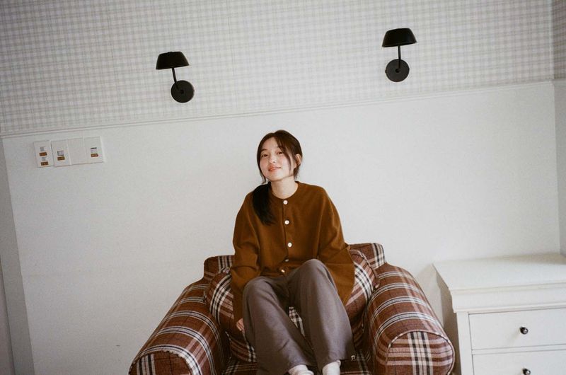 Cash Blend Knit Cardigan (Olive)