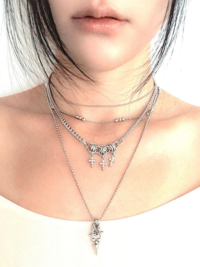 3 Mini Cross Necklace