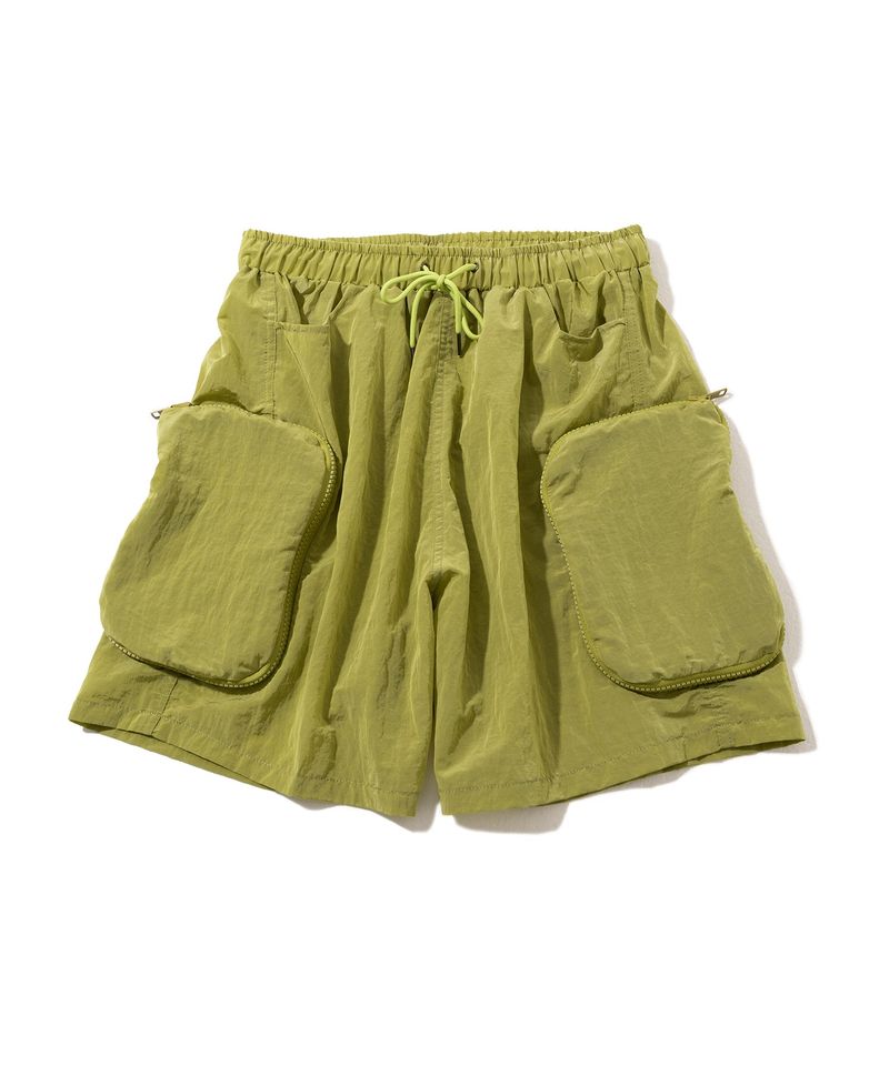 ZIPPER POCKET NYLON SHORT PANTS