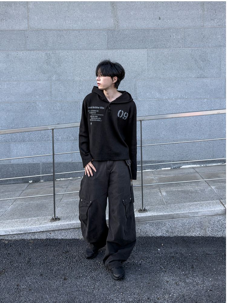 Rawden strap wide cargo pants