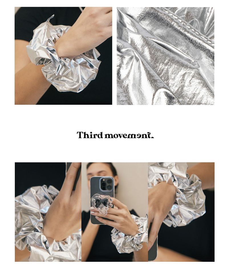 Silver Scrunchie (Silver)