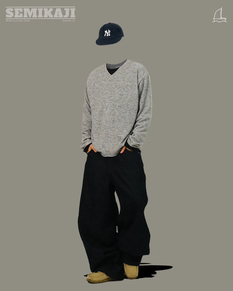 OE Layered Round Neck Long Sleeve T