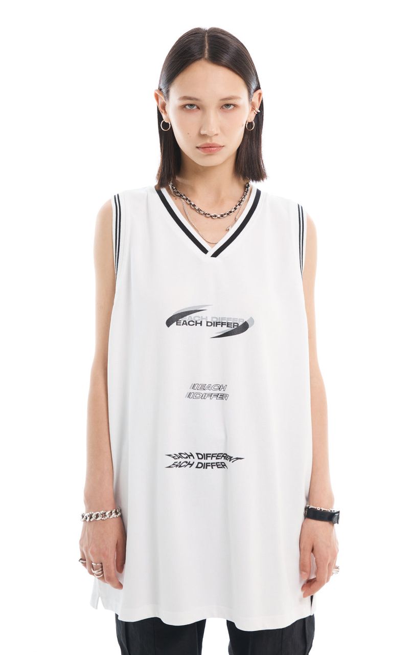 MIX LOGO SLEEVELESS_WHITE