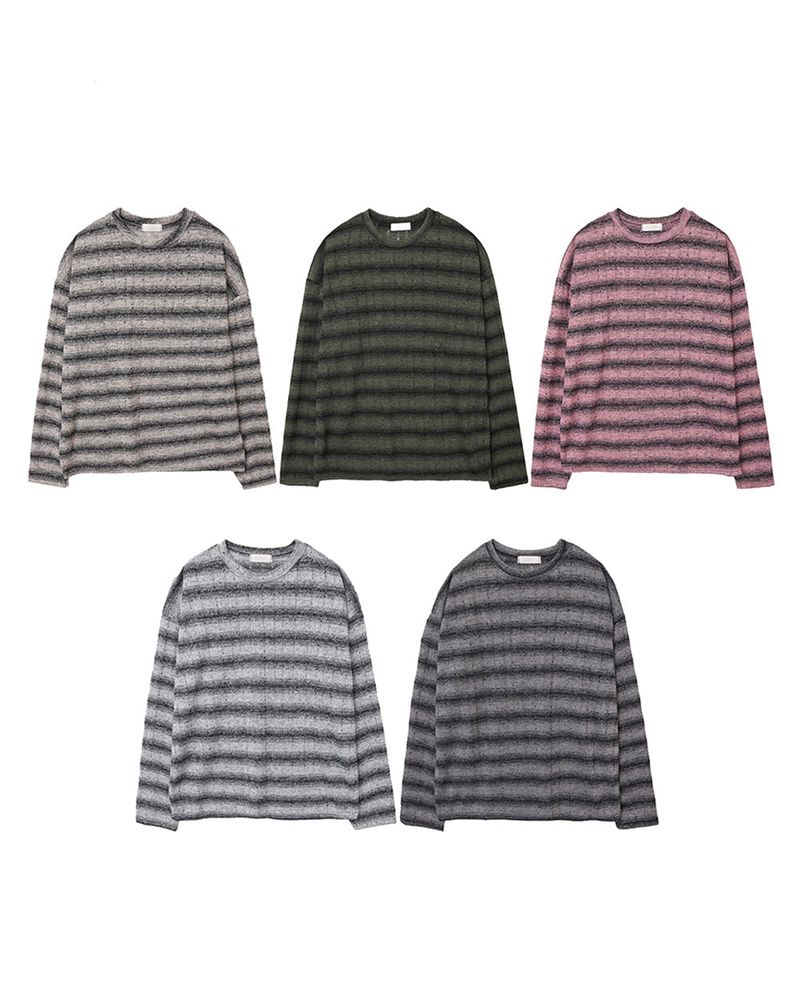 Ruin See-Through Stripe Knit