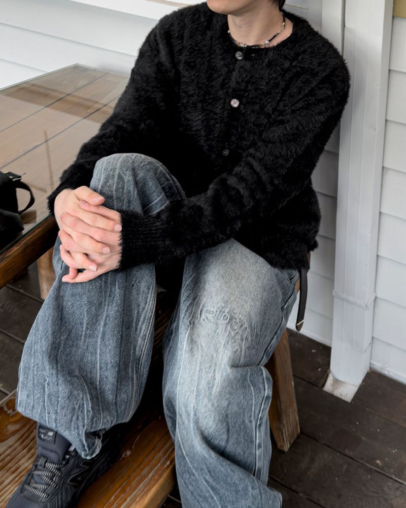 Halo Angora Round Cardigan
