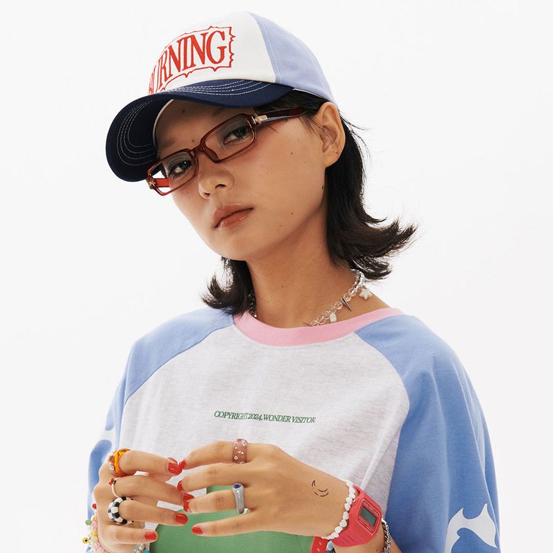BURNING ball-cap [Navy]