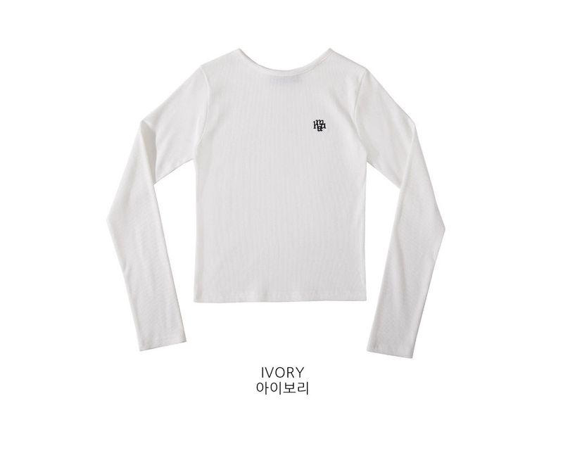 STITCH ROUND LONG SLEEVE T-SHIRT
