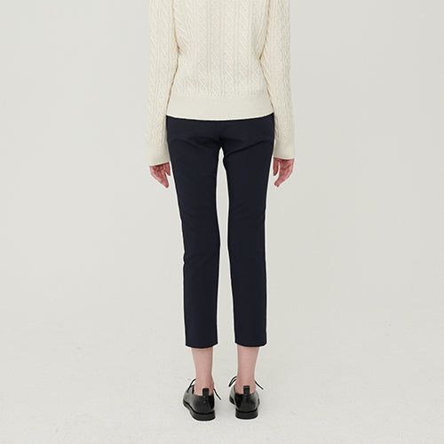 WAIST BANDING SLIM PANTS