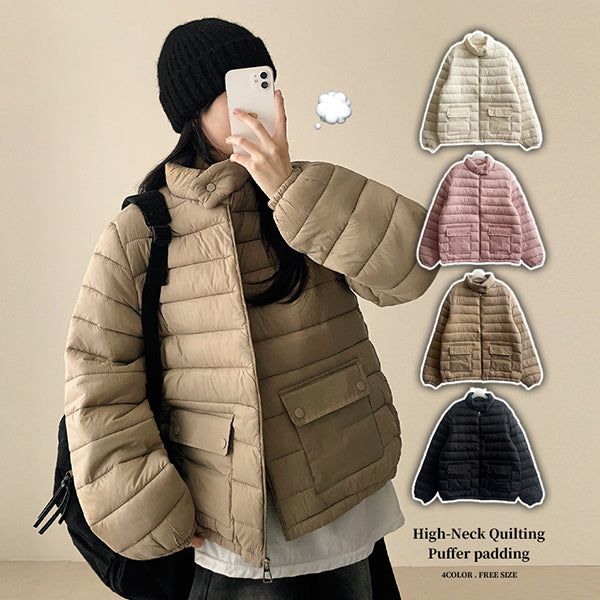hijjoo（ハイチュー）の「Mott Snap Pocket Boxy Lightweight Padding（Jackets/Outerwear）」