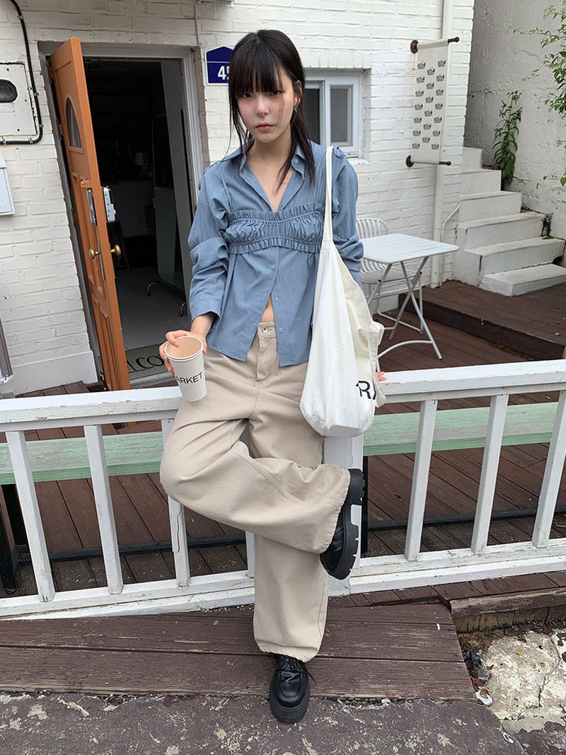 BASIC WIDE PANTS (5C)