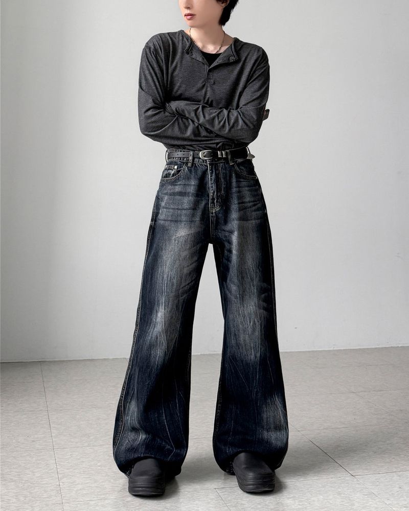 Miake Washing Flare Denim