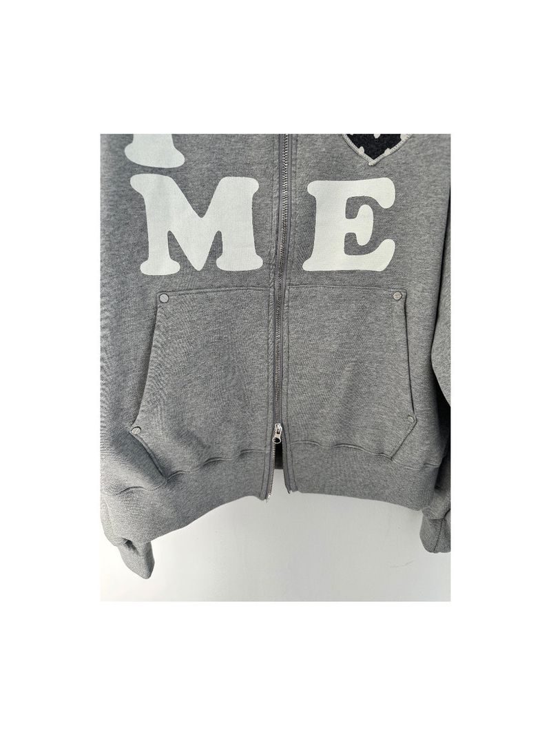 Love me!♥ hood zip-up (2color)